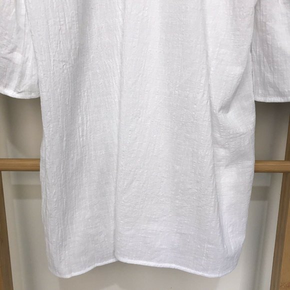 SOLD Seafolly White Flared Tiered Sleeve Cover Up Dress - Picture 11 of 12